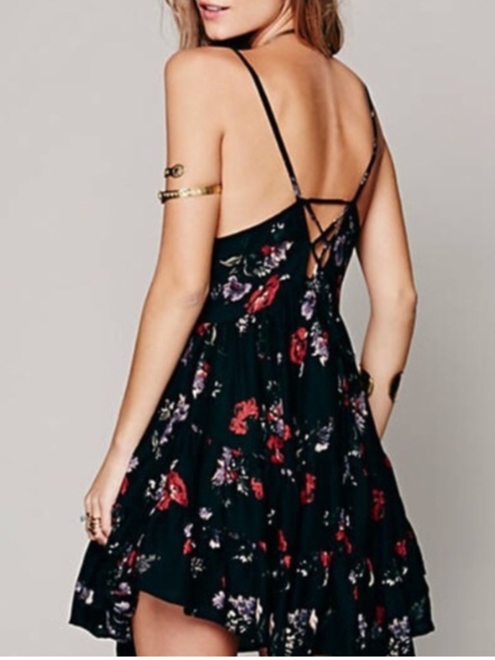 Free People circle of flowers slip